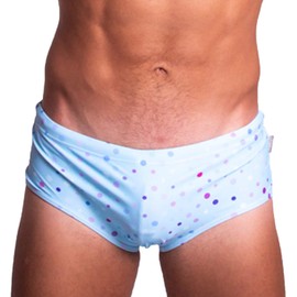Taddlee - Traje de baño para hombre, pantalones cortos de natación, pantalones cortos para surf, boxer, color rojo, azul (Blue1), X-Large