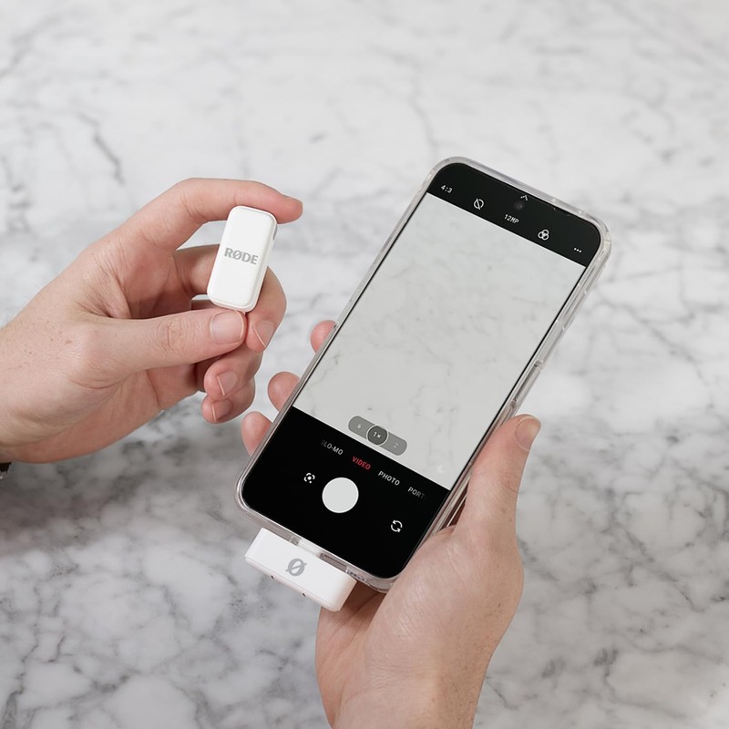 Rode Wireless Micro Wireless Microphone System Light-ning White for iOS