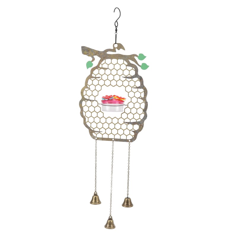 Hummingbird Feeders Innovative Hanging Beehive Wind Chimes Hummingbird Feeder for
