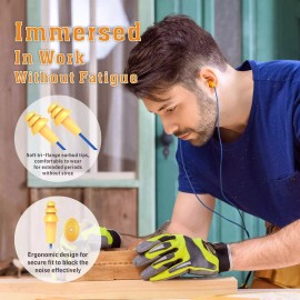 MIPEACE Comfortable Noise Cancelling Universal Blue Earbuds Sweat Resistant For Music