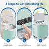 HealSmart Countertop Ice Maker Machine Self-Cleaning with Scoop Basket &