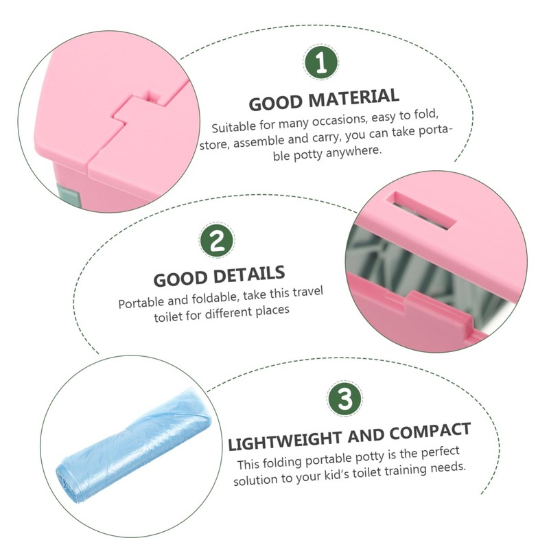 Operitacx Klappbare Töpfchentoilette Für Wiederverwendbare Toilettenlösung Für Unterwegs Für Reisen