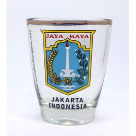 Indonesia Jakarta Shot Glass