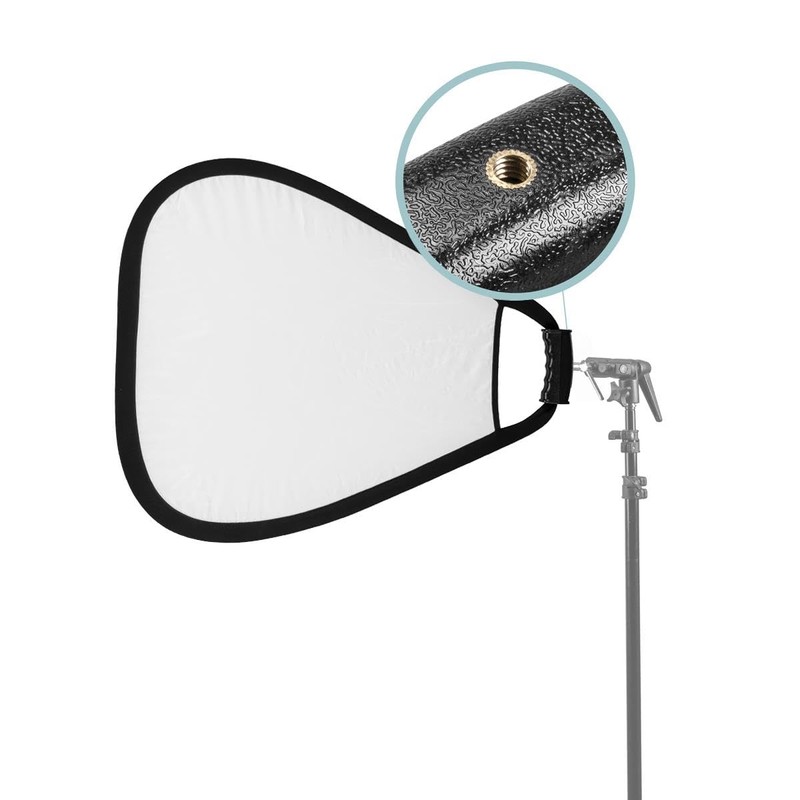 Glow 5-in-1 Collapsible Triangle Reflector with Handle (18")