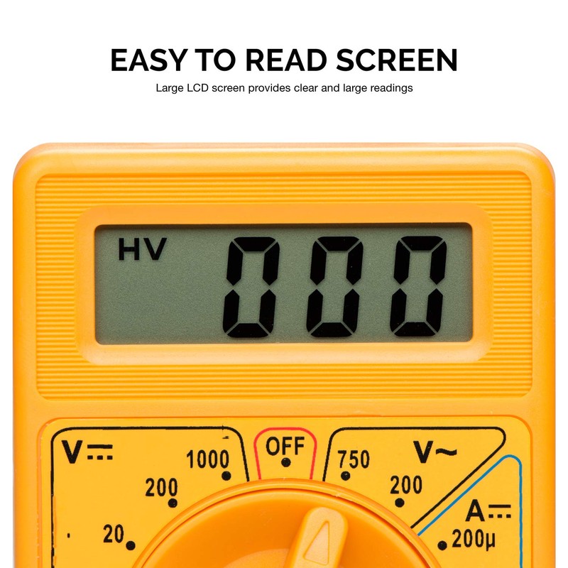 HILTEX 40508 Digital Multimeter Diode & Transistor Tester AC DC