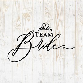 Wedding Crew Decals Peel and Stick - Wall Vinyl Decals Stickers - Father Mother Groom Bride Squad Team Tribe Maid Honor Best Man - Window Truck Laptop Tumbler - Store Salon Room Decor DWSV18742