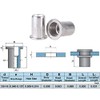 20PCs 3/8''-16 Stainless Steel Rivet Nuts Nutsert Threaded Rivet Insert