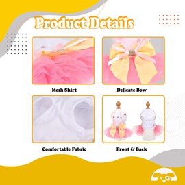 PetnBeyond Dog Princess Dress Perfect for Small Dogs - Enchanting Tiered Layer Tutu Pet Apparel for Birthdays Celebrations - Cute Tulle Dog Dresses Costume Suitable Cats and Puppy (X-Small, Blue)