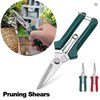 Metal Pruning Shears for Gardening – Sharp Hand Scissors for