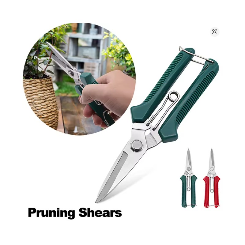 Metal Pruning Shears for Gardening – Sharp Hand Scissors for