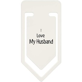 91mm 'I Love My Husband' Large Plastic Paper Clip (CC00083096)