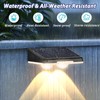 Solar Fence Lights Outdoor 8-Pack, Waterproof Fence Light Solar Powered