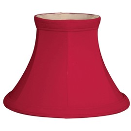 Royal Designs, Inc. True Bell Clip On Chandelier Lamp Shade, 3 x 6 x 4.5, Red