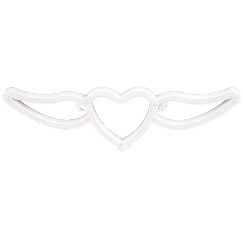 Heart Shaped Neon Light Safe Energy Saving Dual Power Heart