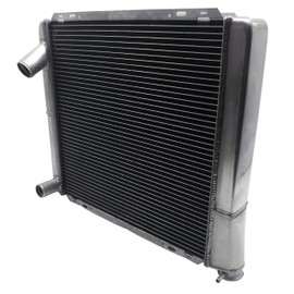 Double Pass 22-3/8 Inch Width Universal All Aluminum Racing Radiator 1 1/2" Inlet