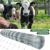Livestock Fence, 4ft x 164ft Galvanized Cattle Fence, Heavy Zinc