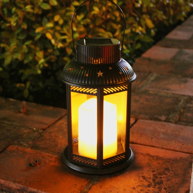 Solar Garden Lantern Outdoor Hanging Light Decorative Star Sun Solar