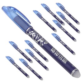 Operitacx Set of 12 Erasable Pen, Fine Pen, Signature Pen, Erasable Pens, Blue Gel Pen with Rolling Ball, Erasable Pens, Fine Tip, Ink, Bulk Goods, Child China