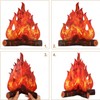 3D Decorative Cardboard Campfire Centerpiece Artificial Fire Fake Flame Paper