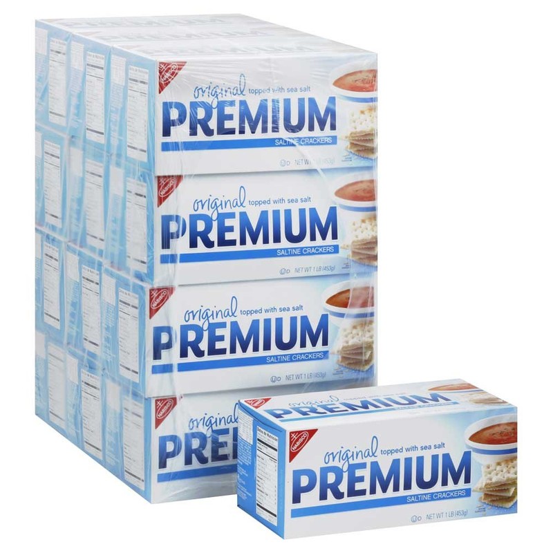 Nabisco Original Premium Saltine Crackers 16 oz (Pack of 12)