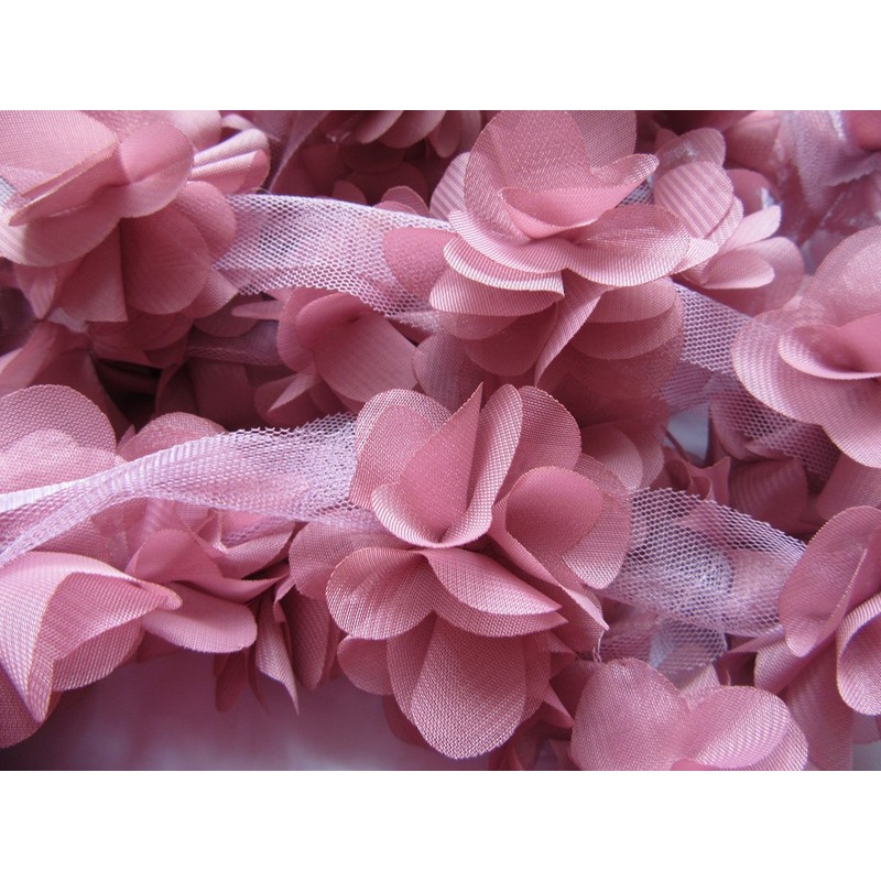 YYCRAFT 3D Chiffon Flower Lace Trim Bridal Bouquets Bouquets Cluster