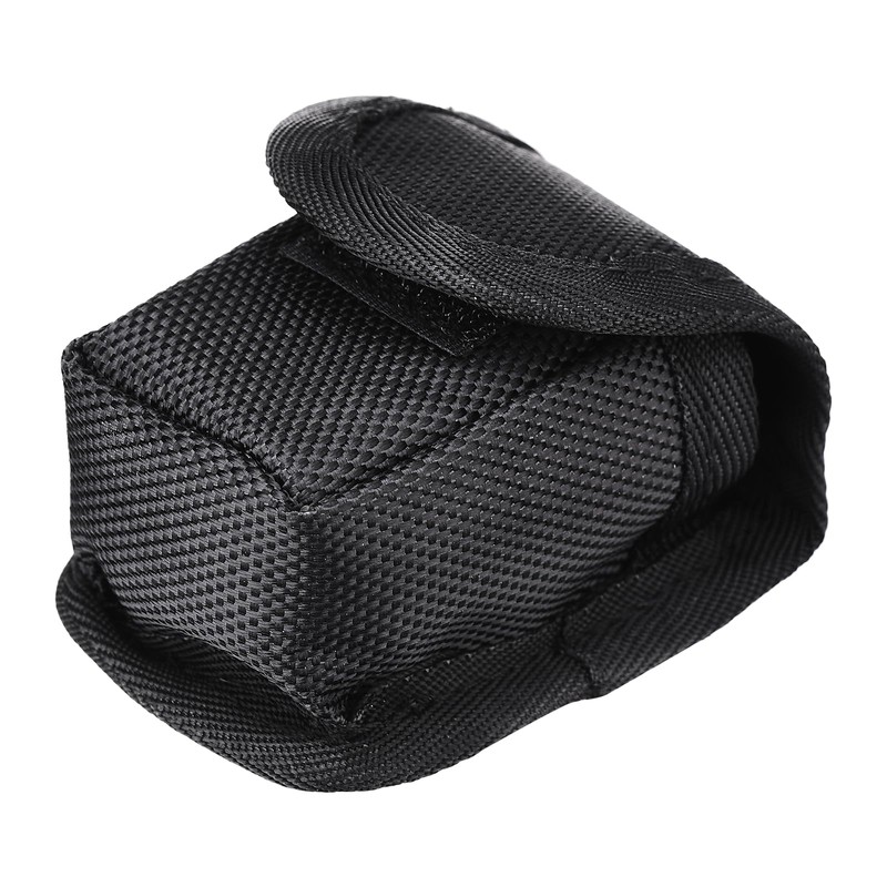 Fdit Portable Black Storage Bag for Finger Oximeter with Belt