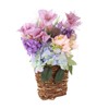 Lavender Basket Wreath for Front Door Artificial Spring Summer Wreath