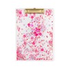 Packed Party Celebrate Acrylic Clipboard; Cute Pink Plastic Decorative Fancy