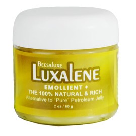 Beesaluxe Luxalene - a 100% Natural, Rich & Hypoallergenic Alternative to Petroleum Jelly - Lips, Hands, Baby, Makeup Remover and More (2 oz)