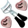 Elecsera Combo of Eyelash Curler and False Eyelashes (Pack of