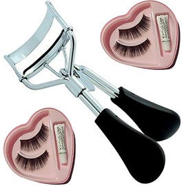 Elecsera Combo of Eyelash Curler and False Eyelashes (Pack of 2) (Set of 3)