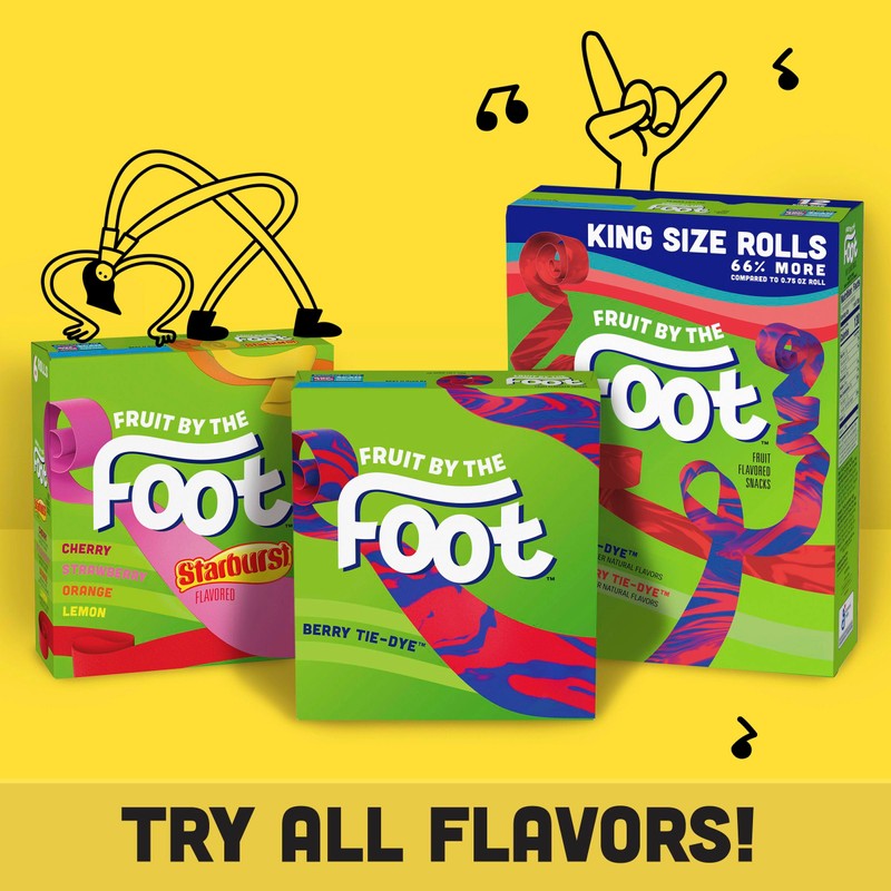 Fruit By The Foot Splitz Fruit Flavored Snacks, Watermelon and