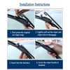 3Pcs Windshield Wipers for Nissan Rogue 2014-2021 2022 2023, Nissan