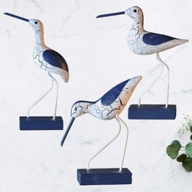 MILISTEN 3pcs Nautical Seagull Figurine Decorations Ornaments Garden Bird Statue Mediterranean Style Coastal Beach Room Decoration for Bedroom