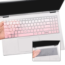 2PCS Keyboard Cover for Acer Swift 16 AI SF16-51T-76TG, Swift X 16 SFX16-52G SFX16-61G, Swift Go 16 SFG16-71 SFG16-72T, Swift Edge 16 SFE16-43 SFE16-44-OPink+Clear