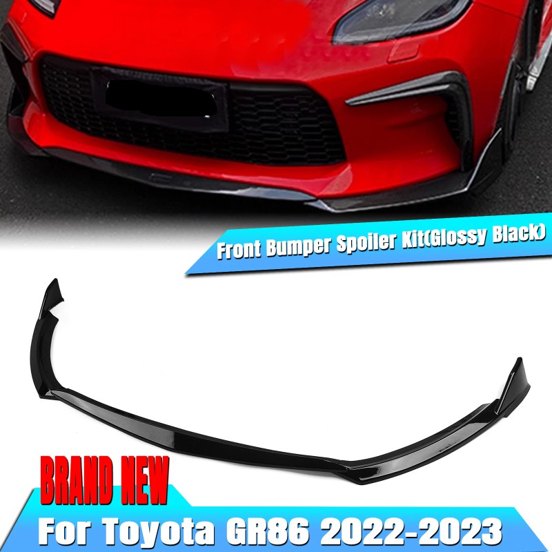 Glossy Black Front Bumper Lower Splitter Lip Kit for Toyota
