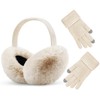 Sorfneo Winter Ear Muffs Set for Women Girls Cute Adjustable