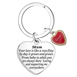 MADHAHEFU Mothers Day Gifts Mum Gift Mum Keyring Christmas Birthday Gifts For Mummy Mother