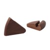Creative Walnut Wood Triangle Holder Stand for Phone Tablet Pad