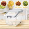 Sunnyray 4 Pcs Rice Storage Container 22 lb Airtight Flour