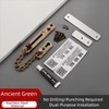 Stainless Steel Door Chain Lock, Heavy Duty Spring Loaded Press