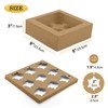 POPUFUN 9-Count Cupcake Boxes with Window and Insert, 9x9x3 Inch,