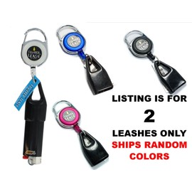 LIGHTER LEASH 2 Pack - The Premium Retractable Lighter Holder - Assorted Colors