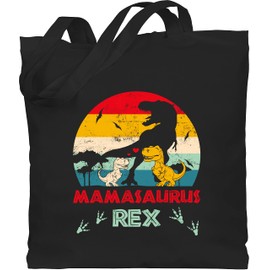Shirtracer - Cotton Bag - Bags - Mama Saurus Rex - Mamasaurus, 1 black, Unit size