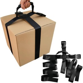 Box Carrying Strap with Handle, Handheld Belt for Safely Moving and Lifting Heavy Boxes, Cross Style Carry Straps, Suitable for Groceries, Luggage