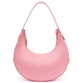 Keyli Shoulder Bag for Women Waterproof Leather Clutches Purses Trendy Casual Tote Handbags Designer Bags Adjustable Strap Hobo Bag Evening Bags with Zipper for Travel Shopping Dating Pink