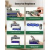 Upgraded 2 Brushes Vacuum Head Replacement for Dyson V7/V8/V10/V11/V15/SV10/SV11/SV12/SV14/SV15/SV22((Not for