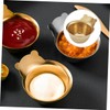 MAGICLULU 2pcs Salad Dressing Container Small Sauce Tray Bear Shape