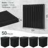 Dmsky 50 Pack Acoustic Foam Panels,2"X 12" X 12"Sound Proof