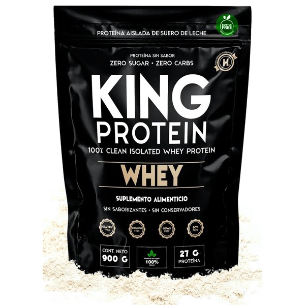 KING PROTEIN Protena de suero sin sabor 27 g de